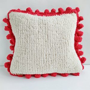 Plush pillow cover