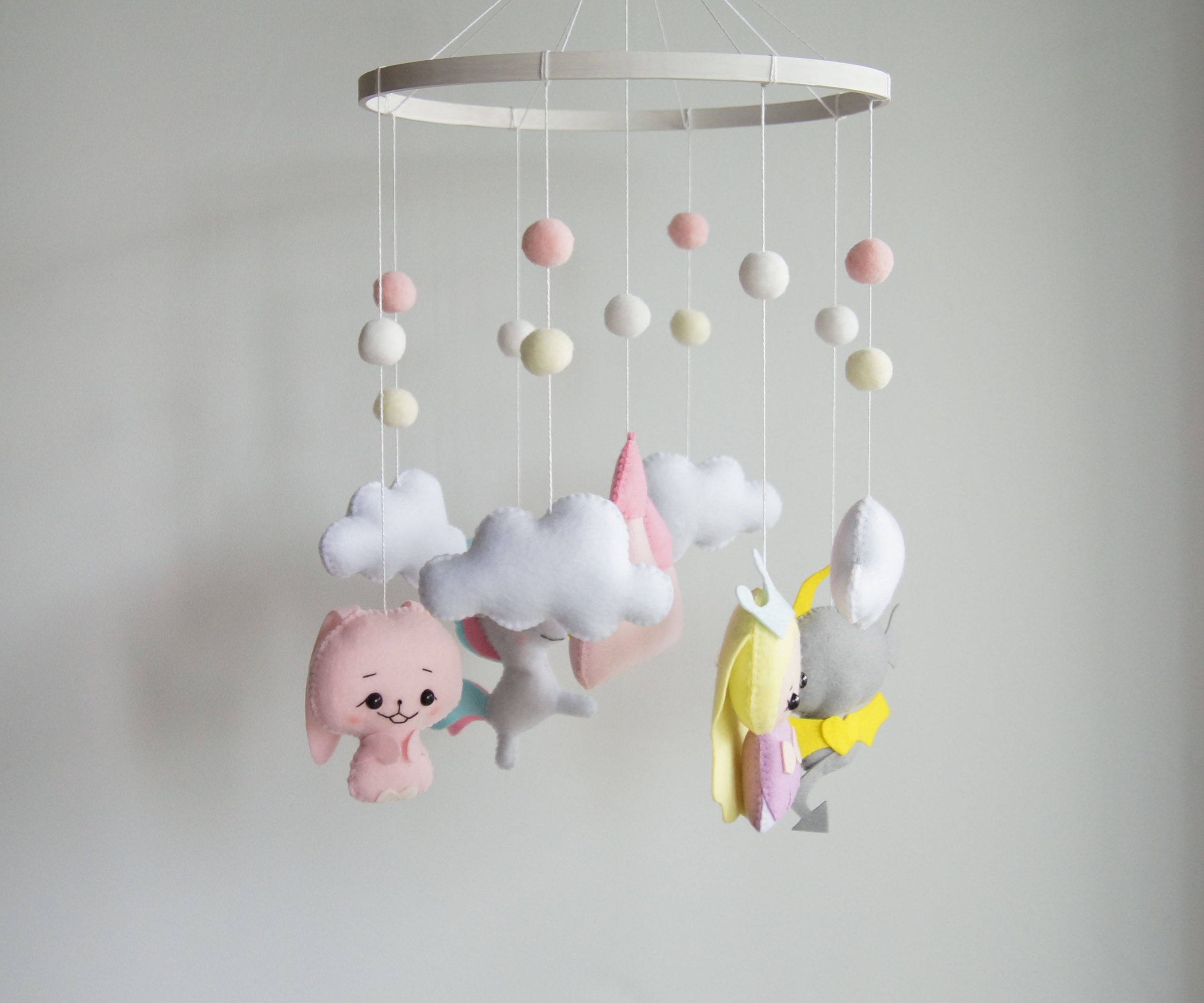 Unicorn crib hot sale mobile