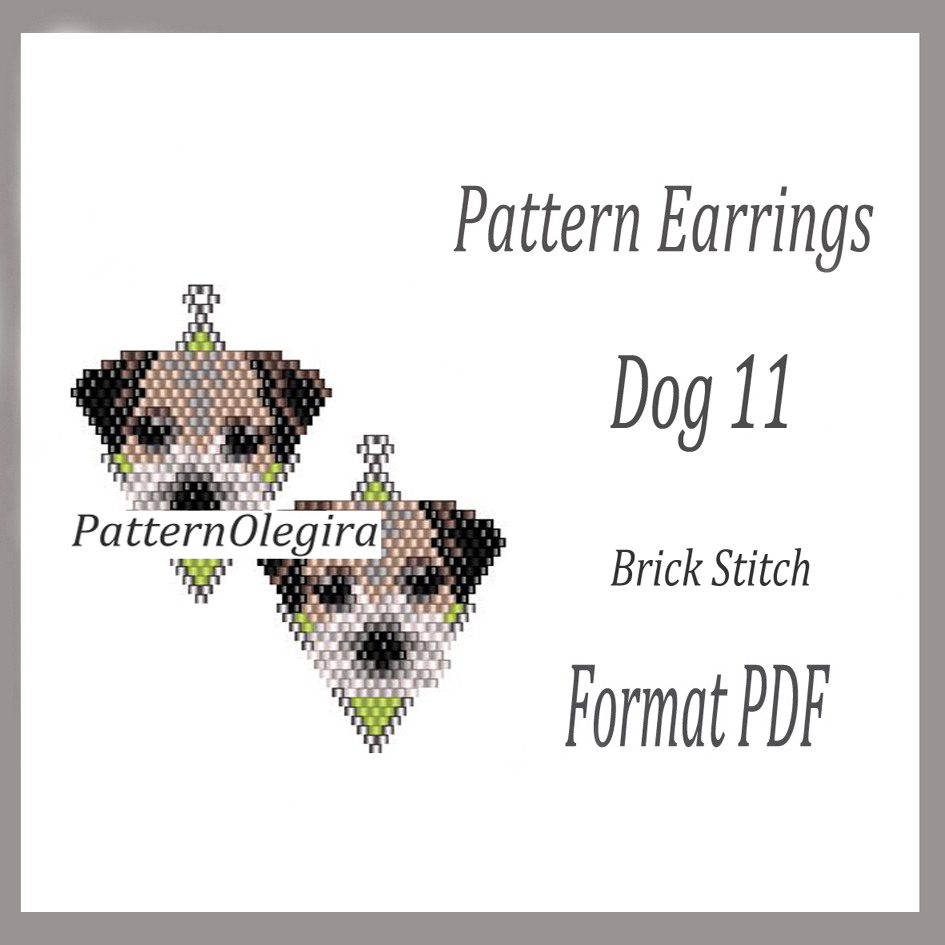 Beagle Dog Brick Stitch Bead Pattern PDF - Maddiethekat Designs