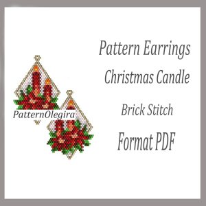 CHRISTMAS CANDLE bead pattern PDF file