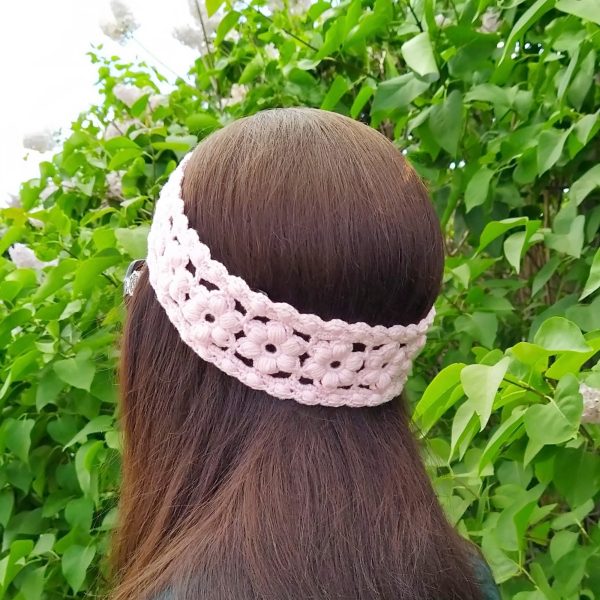 Summer crochet headband pattern