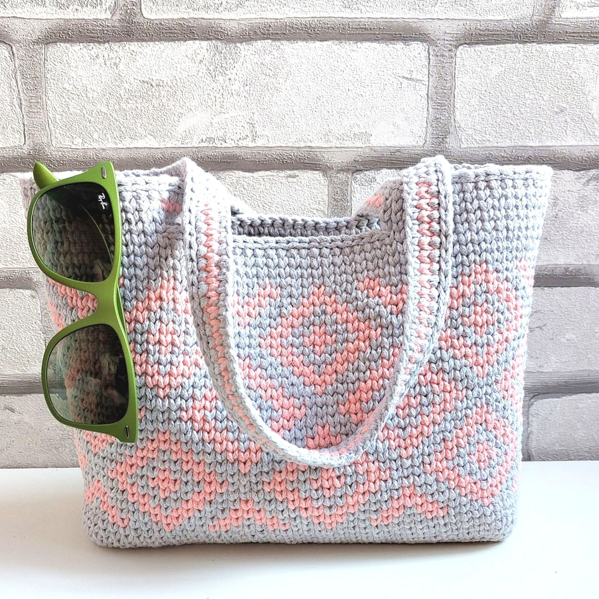Cotton boho tote Top handles bag 5 Stylish custom designer tote bag Woven by hand from eco yarn grocery bag Reusable grocery bag Farmers market shopping bag Top handle bag