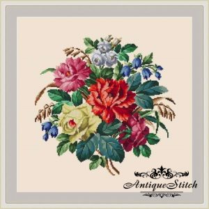 Berlin Woolwork Roses Bouquet 42