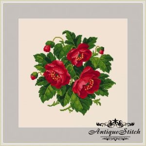 Berlin Woolwork Poppy Bouquet 41