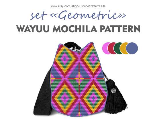 wayuu mochila bag patterns tapestry crochet bag patterns3
