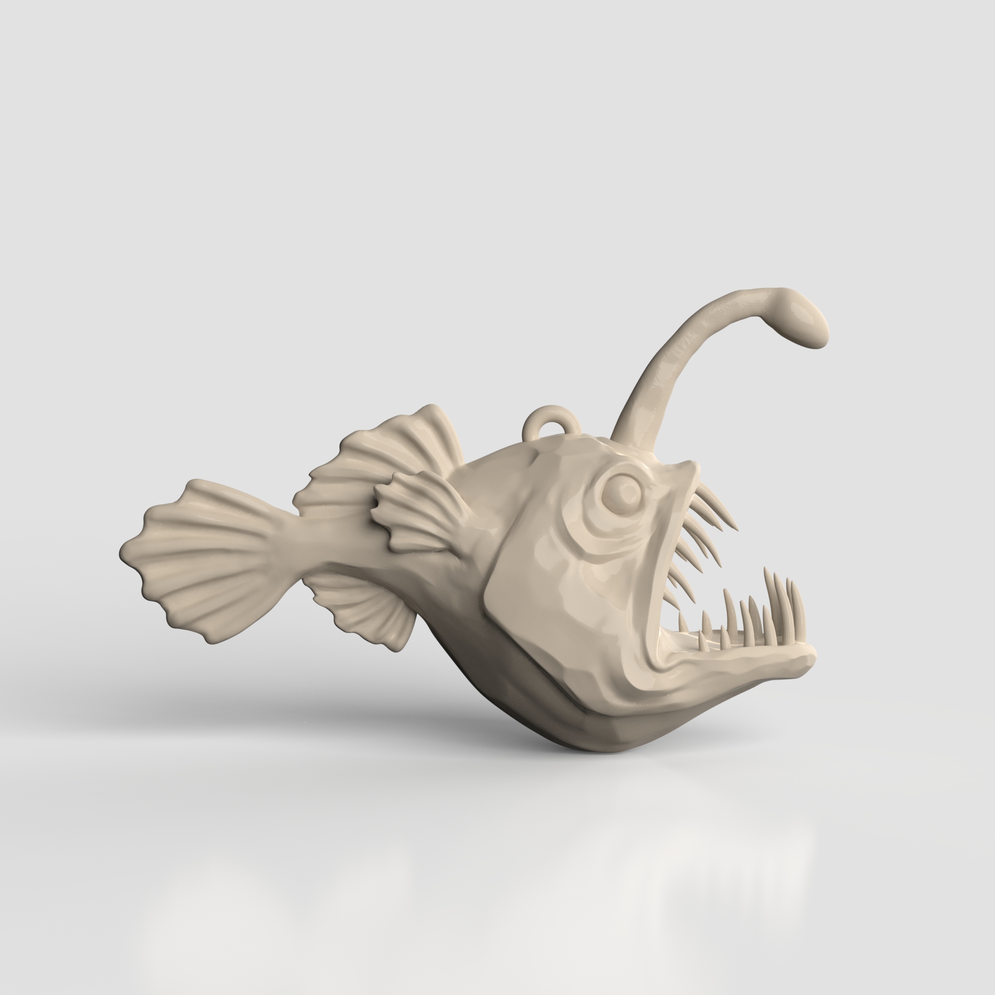 3D Model STL CNC Router file 3dprintable Deep Angler Fish