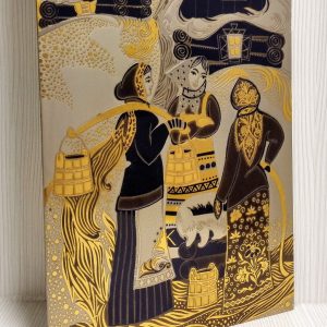 Antique Russian Painting. Engraving on Steel. Soviet Engraving