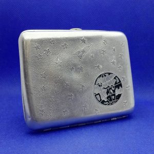 Soviet Cigarette Case Spaceship Vostok.Cigarette Box USSR Gagarin