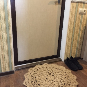Boho jute Floor carpet Meditation Bohemian round rug handmade