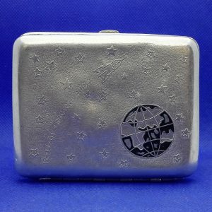 Soviet Cigarette Case Spaceship Vostok.Cigarette Box USSR Gagarin