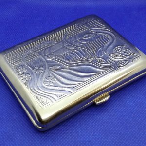 Vintage Soviet Cigarette Case. Metal Case fo Smoker. Tobacco box