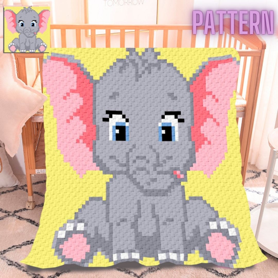 Dumbo crochet blanket online pattern