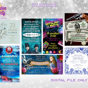 Any theme custom invitation, Custom Designed Invitation, Personalized design