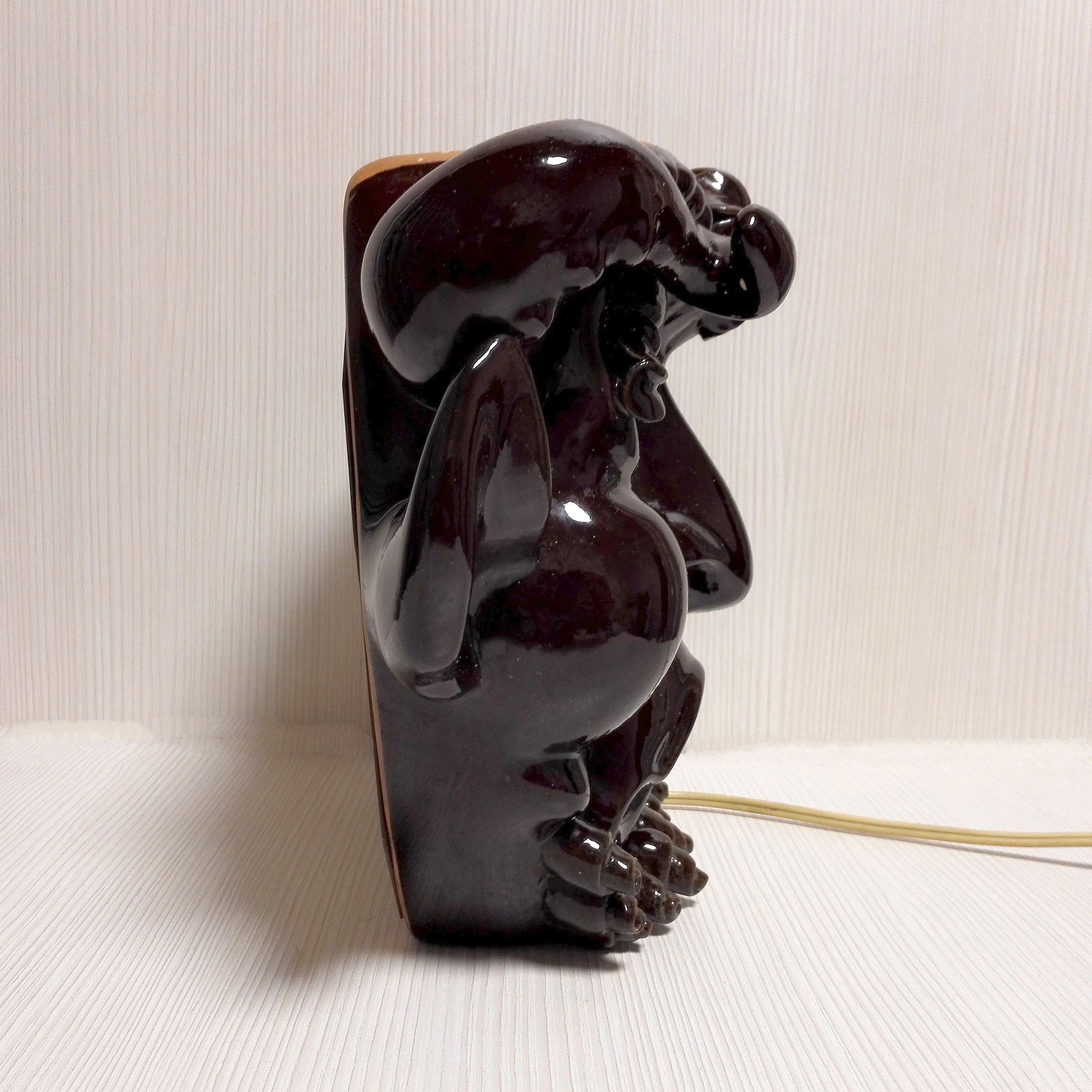 Soviet Antique Сlock Devils Head. Ceramic Electronic Clock USSR 7 Soviet Antique Сlock Devils Head. Ceramic Electronic Clock USSR - Image 7