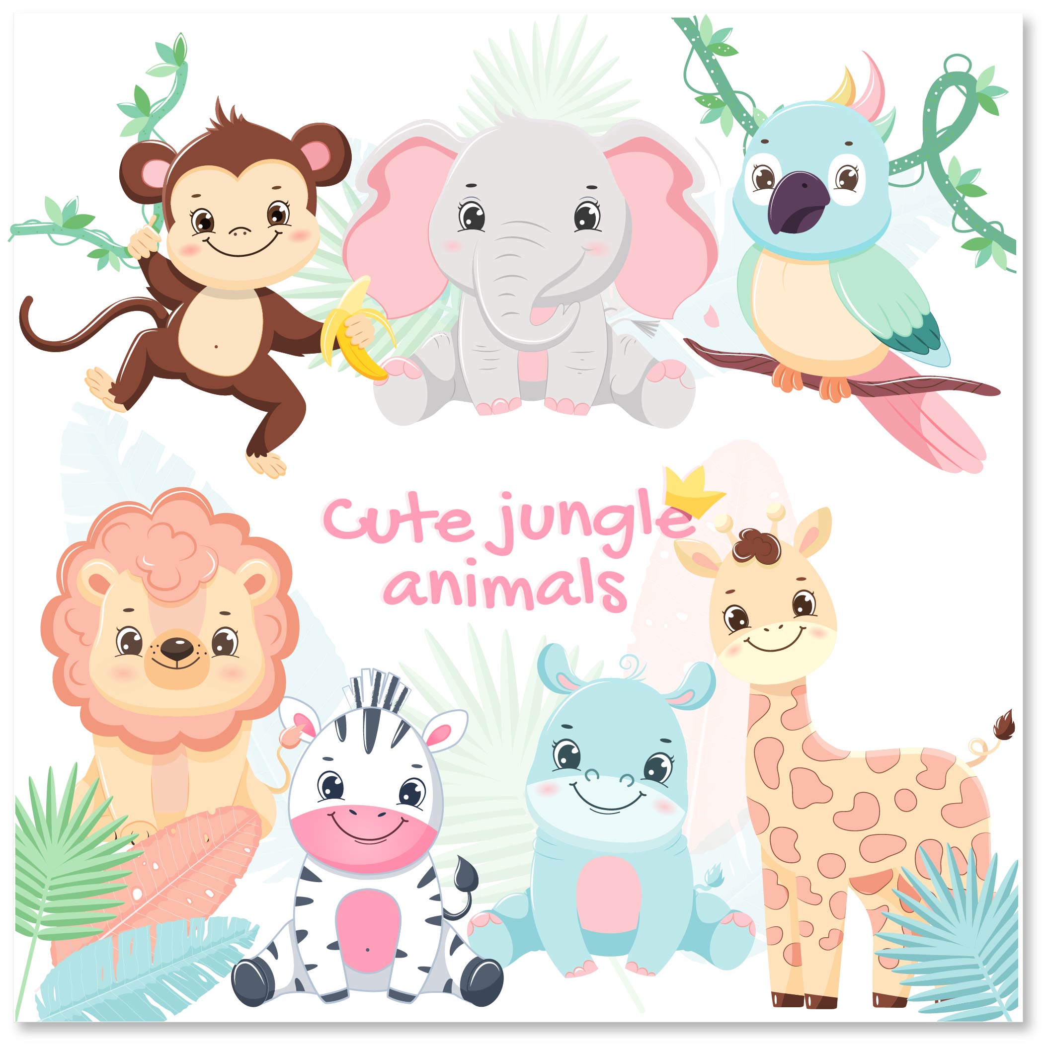 cute jungle clipart