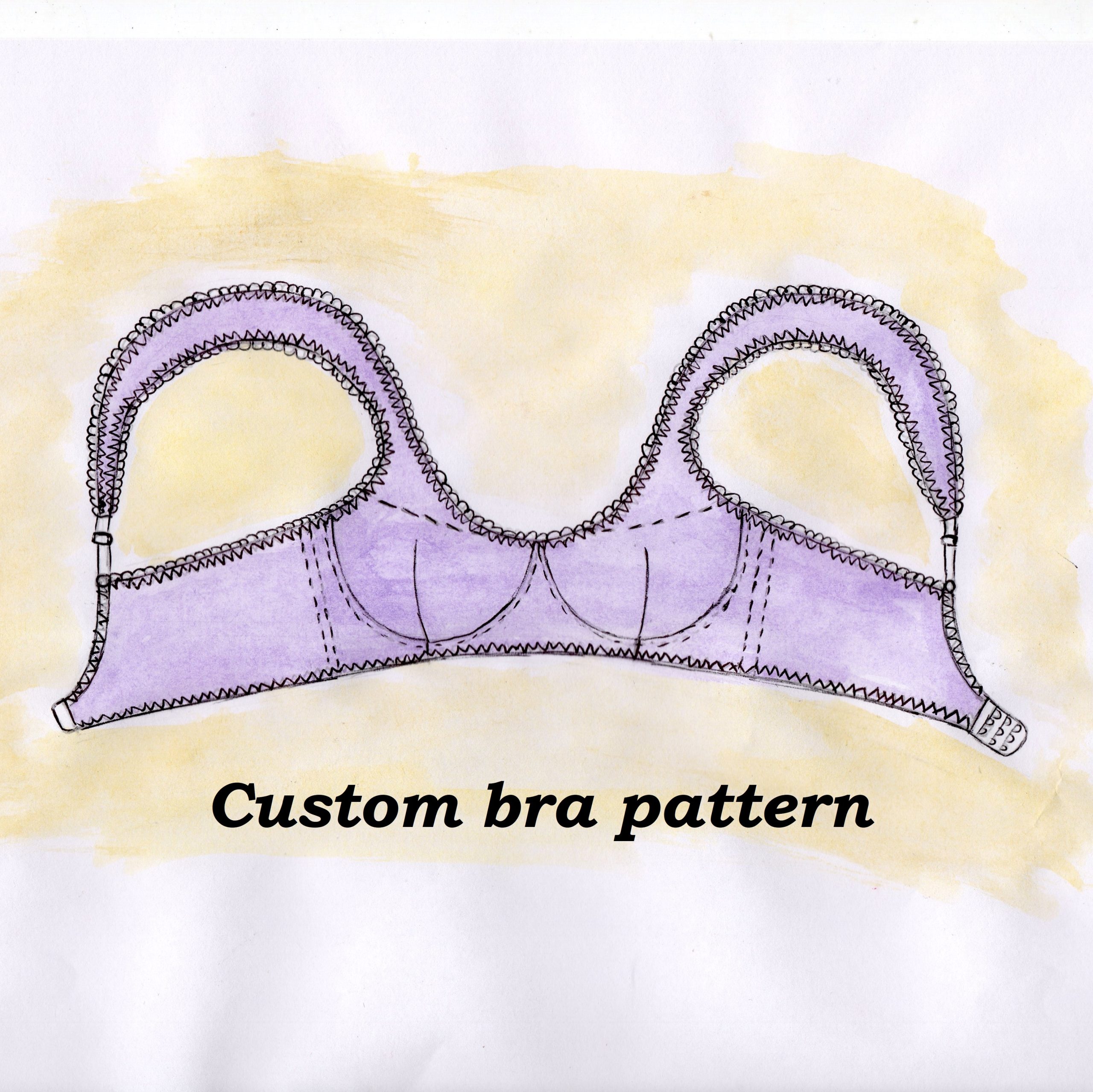 Foam cup bra pattern, Plus size bra sewing patterns
