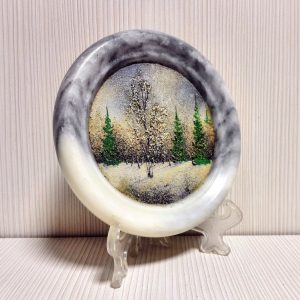 Antique items of from natural stone. Soviet painting