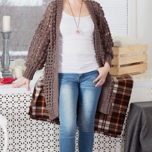 Long open cardigan crochet pattern – women cardigan Casual