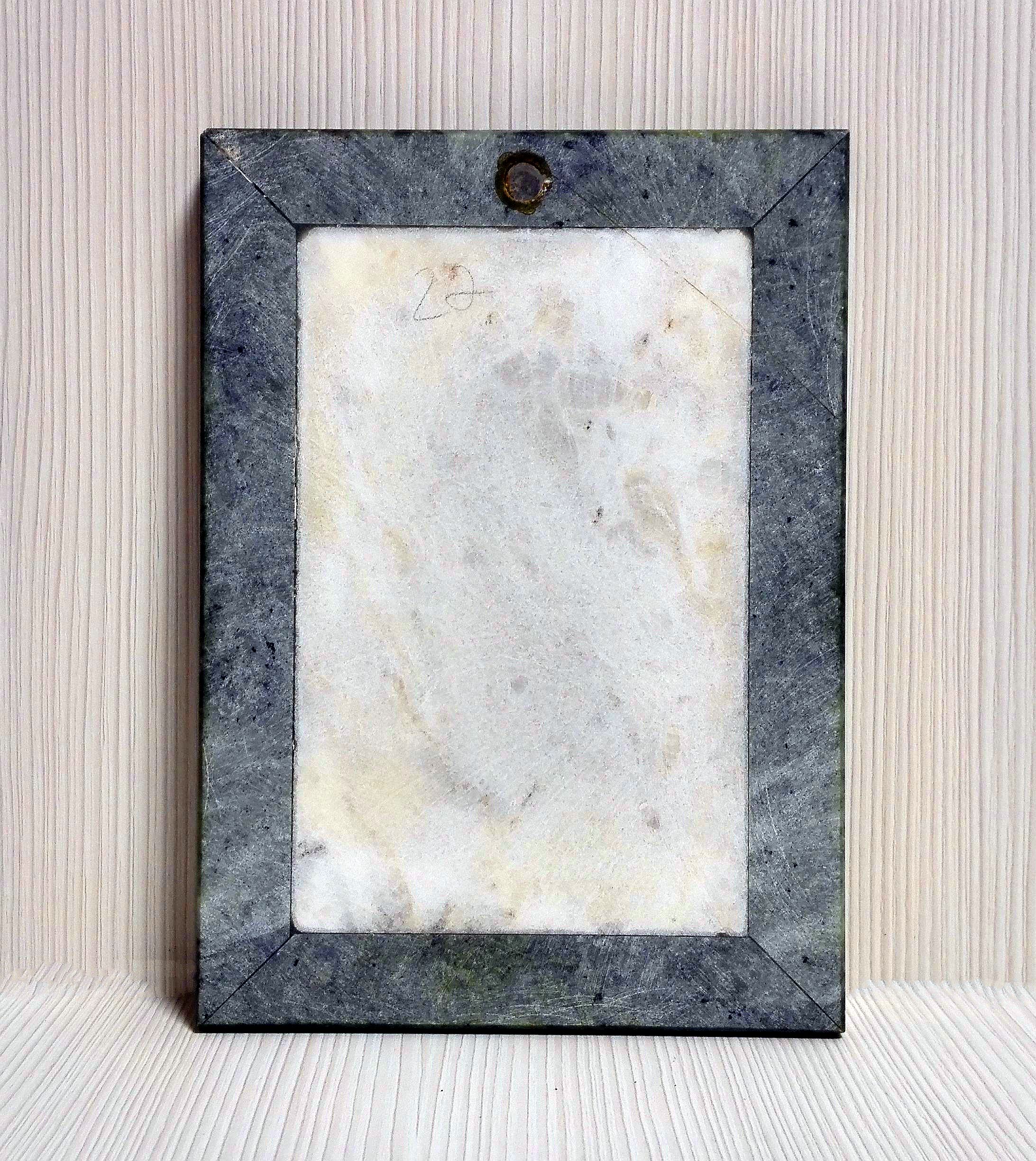 Vintage items of from natural stone.Rare Russian painting