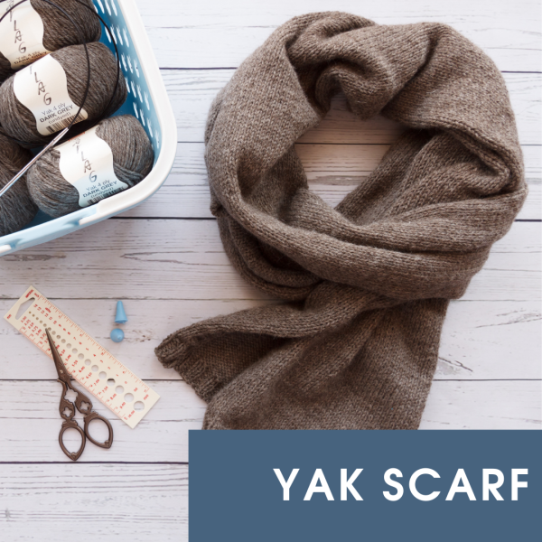 Elegant scarf for men knitting pattern