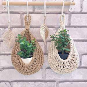 Succulent plant hanger Room decor gift