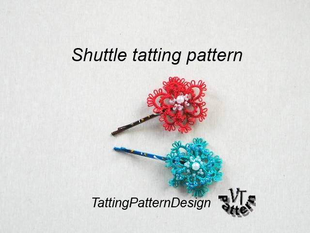 Pattern and tutorial tatting butterfly with seed beads. - Crealandia