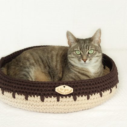 Cat bed basket, kitten bed, pet bed