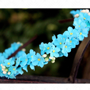 light blue forget-me-not headband