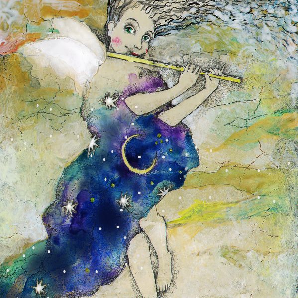 flute player painting