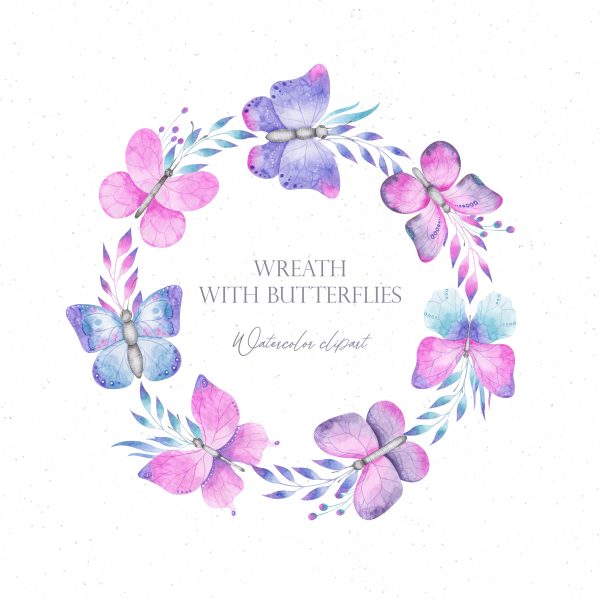Pink wreath clipart