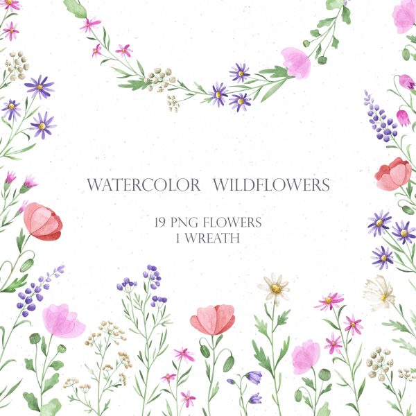 Wildflowers clip art