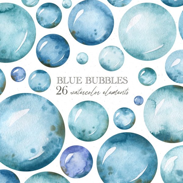 Blue bubble clip art