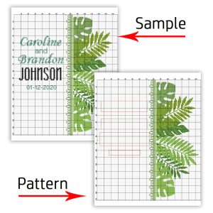 Wedding cross stitch pattern. Border Cross Stitch. DIY. P1504