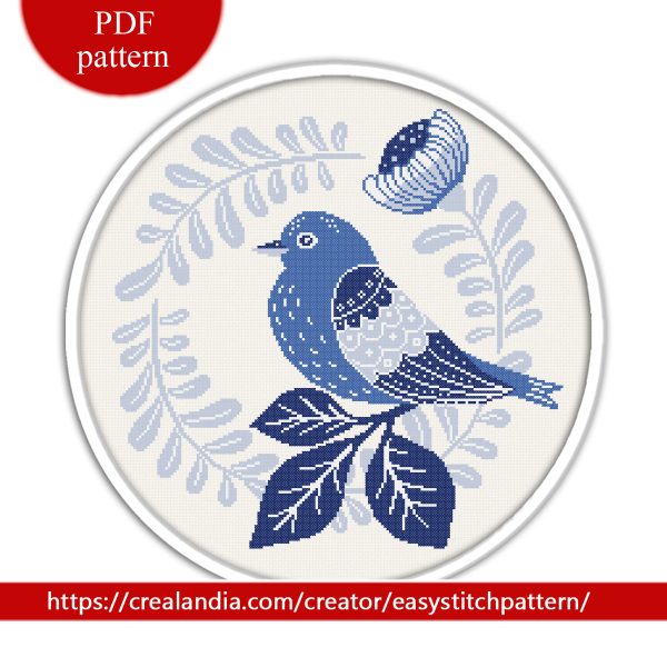 Beautiful bird Cross Stitch Pattern