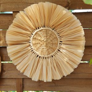 Wall wicker plate