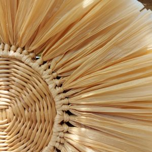 Wall wicker plate