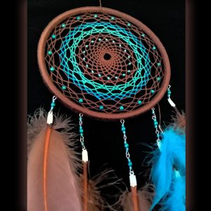 Brown dreamcatcher, blue dream catcher, gift for her, wall decor