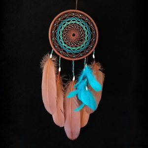 Brown dreamcatcher, blue dream catcher, gift for her, wall decor