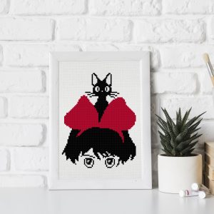 Kiki & Jiji cross stitch pattern PDF