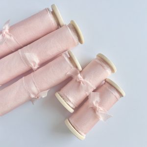 Blush Silk Ribbon - KrasnovaSilk