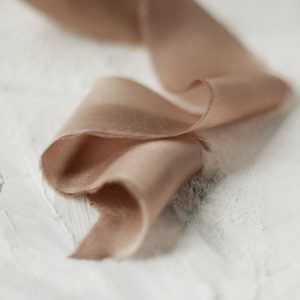 Caramel Silk Ribbon - KrasnovaSilk