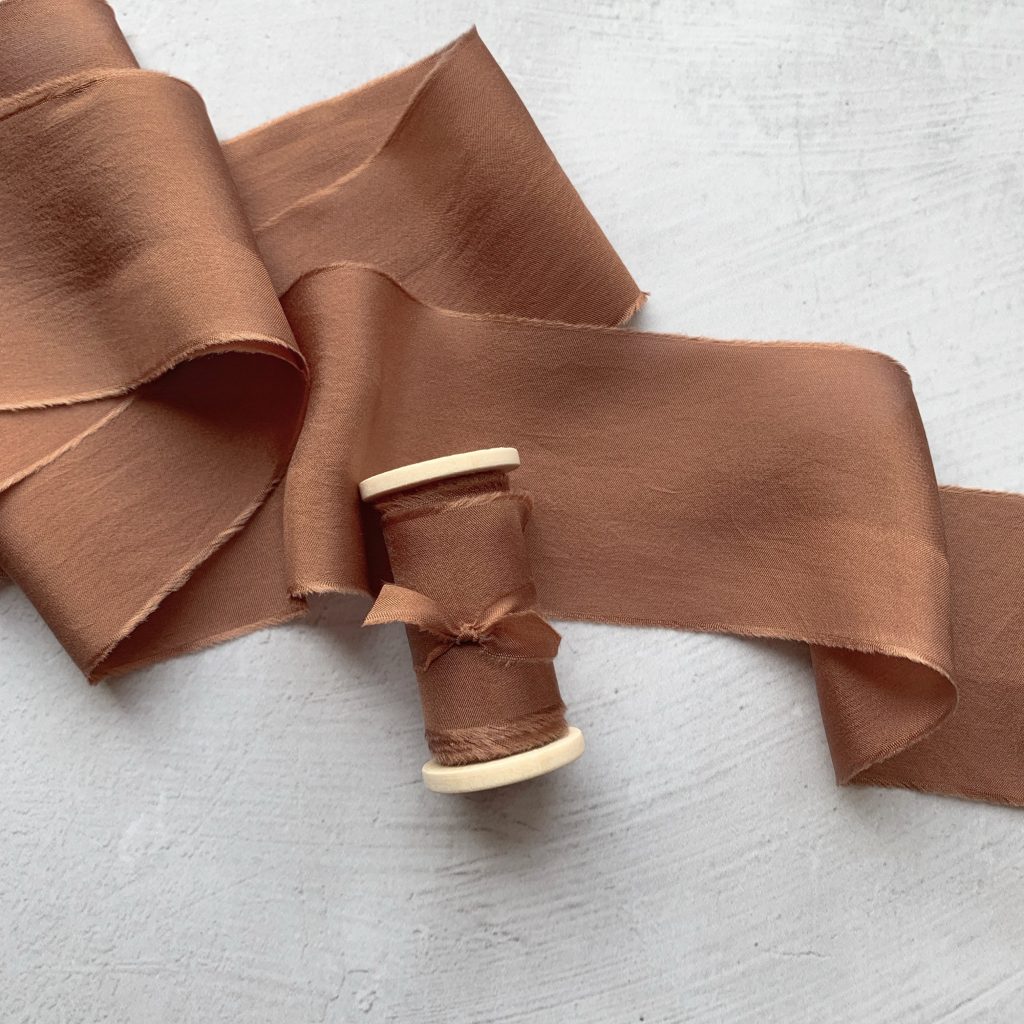 Silk Chiffon Ribbon 2.5cm Width / Extra Light Bias Cut Silk Ribbon