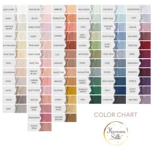 Color Chart Silk Ribbon - KrasnovaSilk