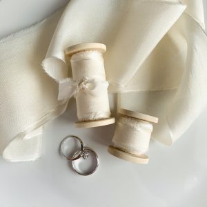 Cream Silk Ribbon - KrasnovaSilk