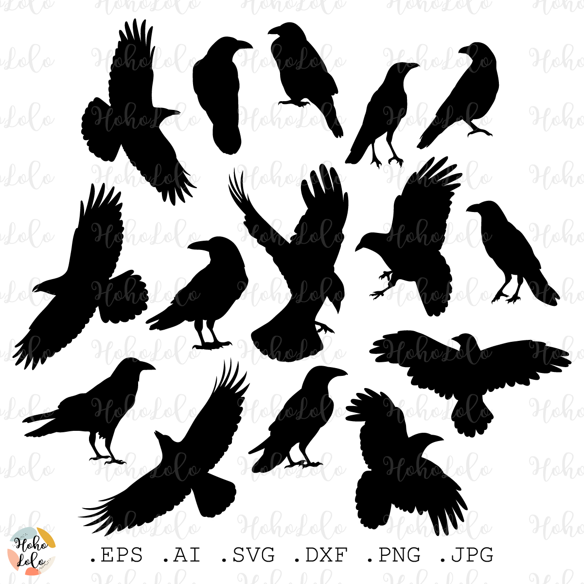 Flying Crow Silhouette Stock Illustration - Download Image Now - Raven -  Bird, Flying, Clip Art - iStock