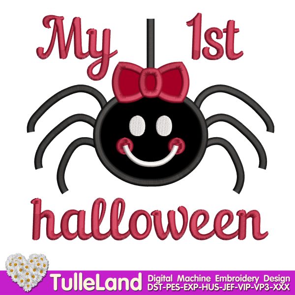 Halloween Spider Machine embroidery design