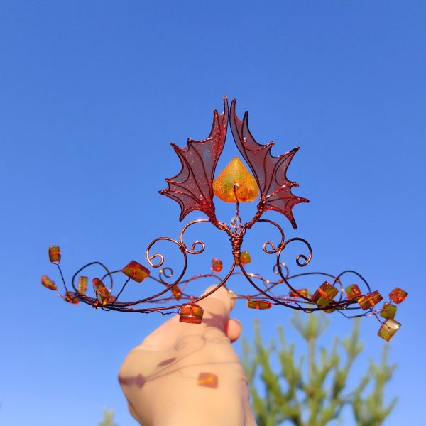 Amber crown for autumn mermaid