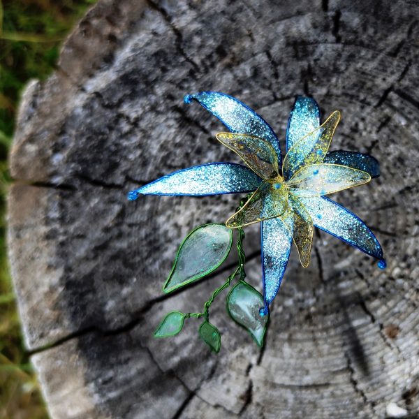 Hairpin. Fantasy flower. New beautiful jewelry for fantasy character