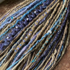 READY to ship! Synthetic Dreads Colorful Full Set DE Dreadlocks Extensions