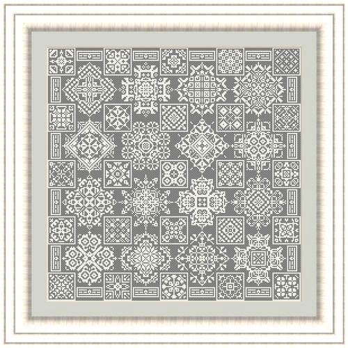 Knitter Cross Stitch Pattern  Modern geometric cross stitch - Ysolda
